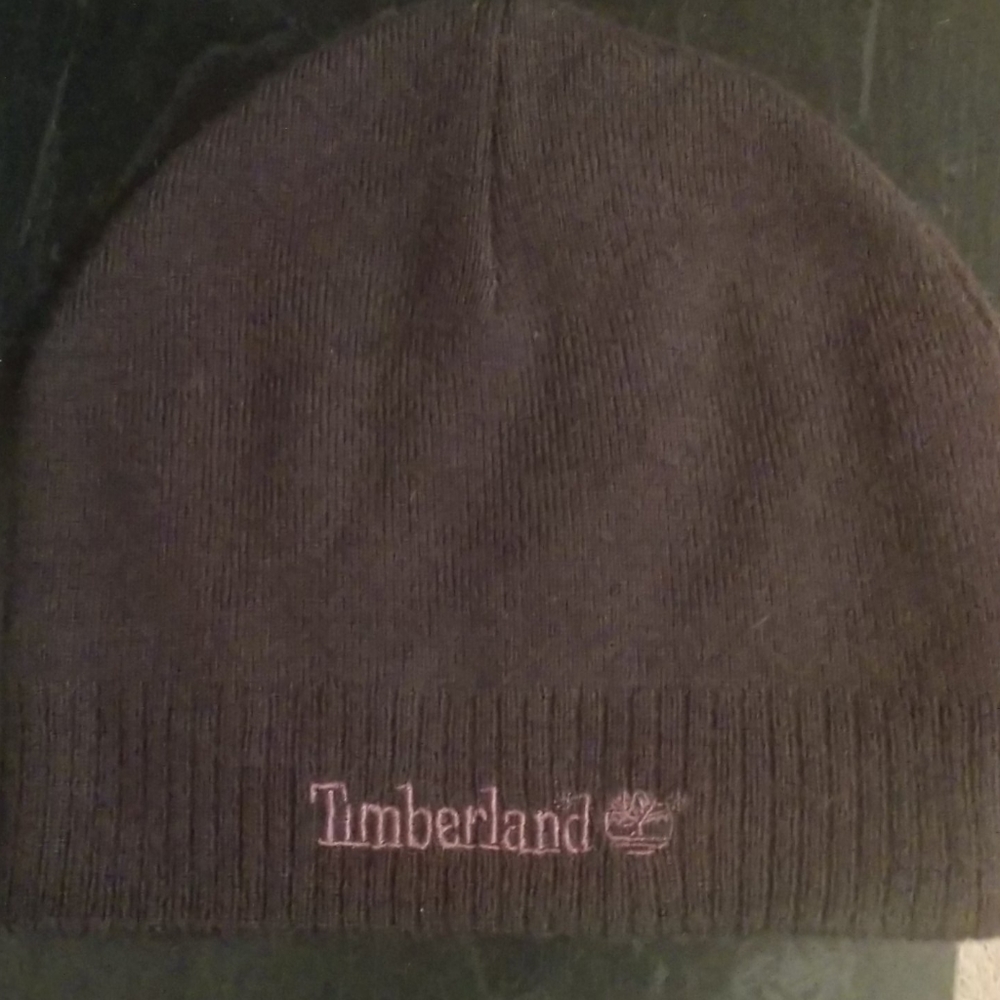 Timberland purple embroidered beanie